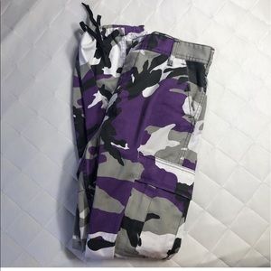 Purple camo pants